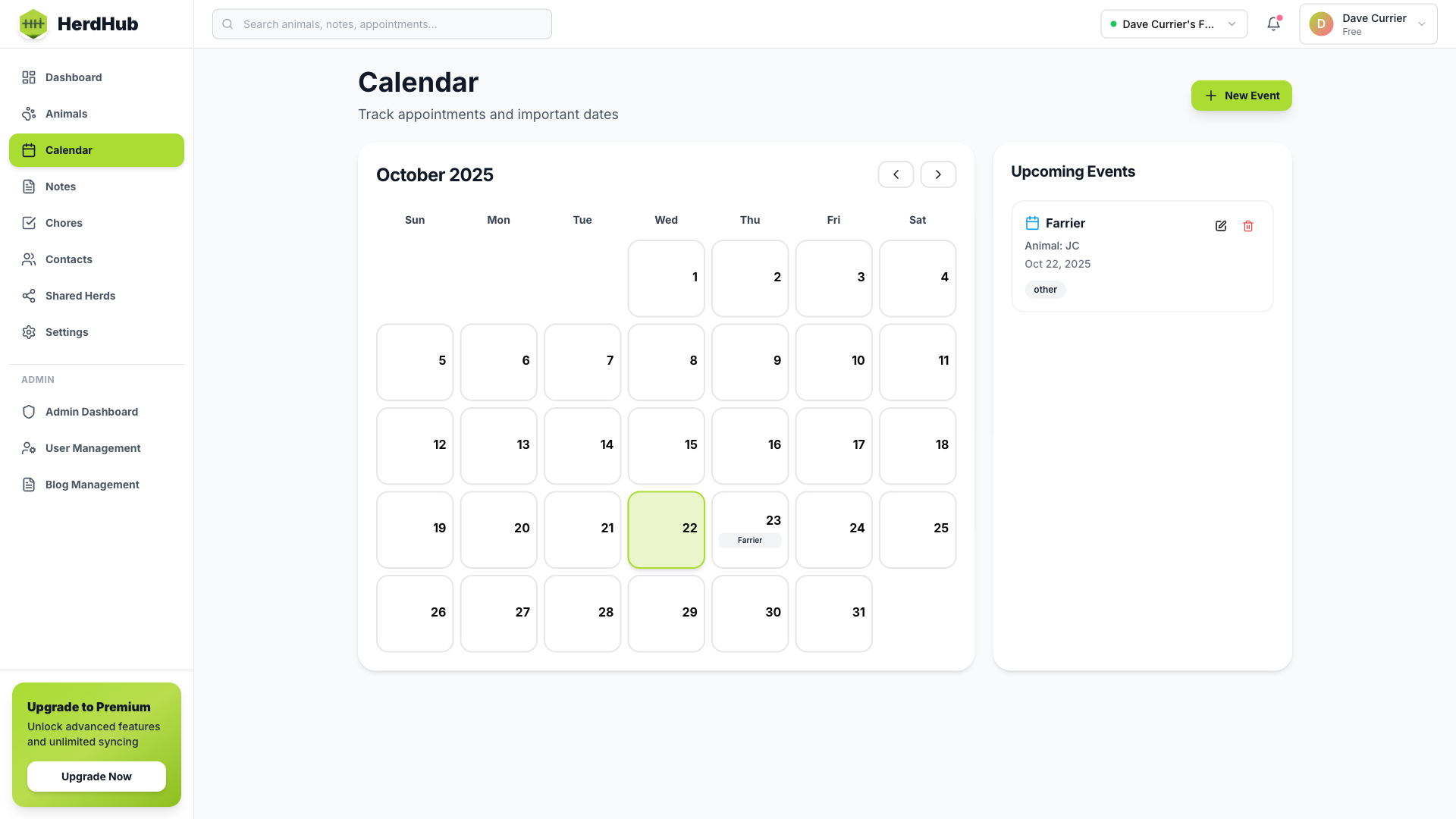 Smart Calendar & Appointments Screenshot